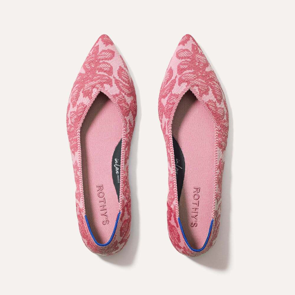 Rothy's The Point II - Hibiscus Chantilly Size 9